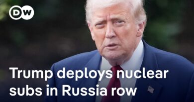 Trump says he sent two nuclear subs toward Russia | DW News
