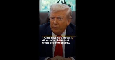 Trump says he’s ‘not a dictator’ amid federal troop deployment row | AJ #shorts