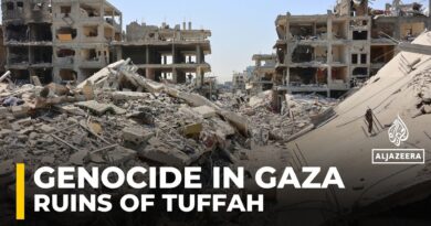 Tuffah neighbourhood in Gaza City lies in ruins after intensified Israeli bombardments
