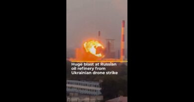 Ukraine claims drone strike on oil refinery in Russia