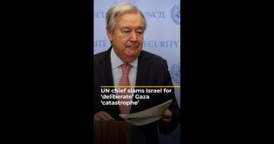 UN chief slams Israel for ‘deliberate’ Gaza ‘catastrophe’ | AJ #shorts