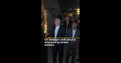 US senators visit church attacked by Israeli settlers | AJ #short