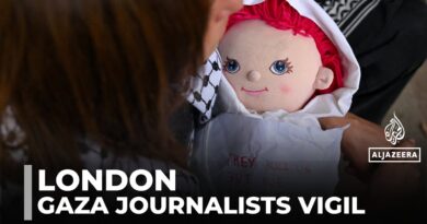 Vigil in London: Media workers denounce killing of journalists in Gaza