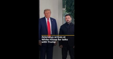 Zelenskyy arrives at White House for talks with Trump | AJ #shorts
