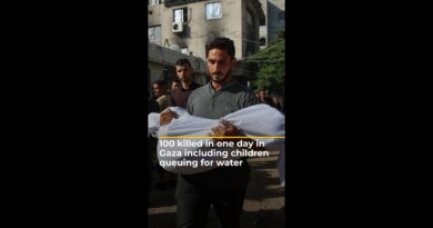 100 killed in one day including children queuing for water in Gaza | AJ #shorts