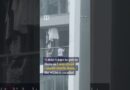 2 children rescued after hanging from balcony in China #shorts