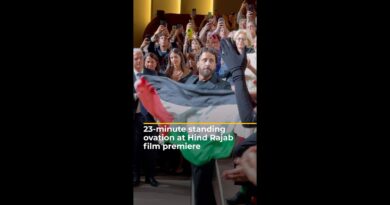 23-minute standing ovation at Hind Rajab film premiere | AJ #shorts