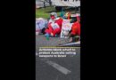 Activists block Melbourne wharf to protest sale of weapons to Israel