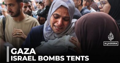Displaced Palestinians targeted as Israeli forces bomb Gaza tents