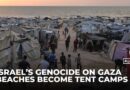 Gaza City beaches turn from leisure spots to overcrowded tent camps