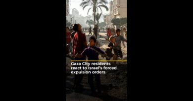 Gaza City residents react to Israel’s forced expulsion orders | AJ #shorts