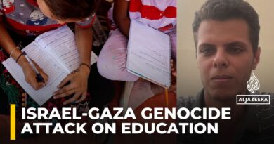 Gaza students out of school, losing their education as Israeli attacks destroy 90% of schools
