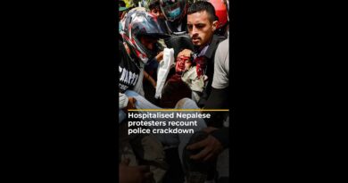 Hospitalised Nepalese protesters recount police crackdown | AJ #shorts