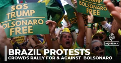 Huge crowds rally for and against Brazil’s Bolsonaro ahead of verdict in coup trial