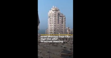 Israel destroys one of Gaza City’s biggest buildings | AJ #shorts