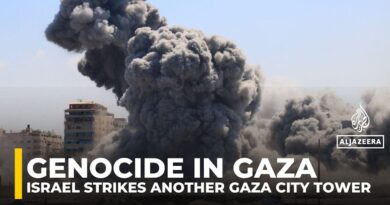 Israel strikes another Gaza City tower as attacks continue