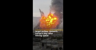 Israel strikes Yemen’s Sanaa a day after hitting Qatar | AJ #shorts