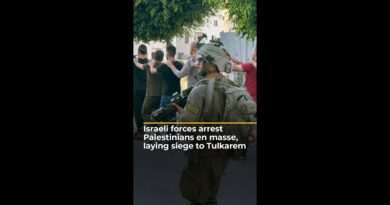 Israeli forces arrest Palestinians en masse, laying siege to Tulkarem | AJ #shorts