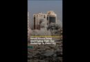 Israeli forces keep destroying high-rise residential buildings in Gaza City | AJ #shorts