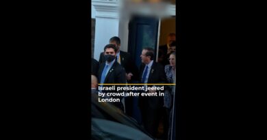Israeli president jeered by crowd after event in London | AJ #shorts