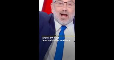 Israeli right-wing channel host celebrates attack on Hamas in Qatar | AJ #shorts