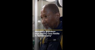 Mandela’s grandson says joining Gaza flotilla is ‘family legacy’ | AJ #shorts
