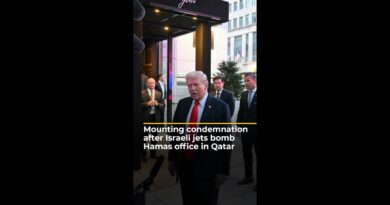 Mounting condemnation after Israeli jets bomb Hamas office in Qatar | AJ #shorts
