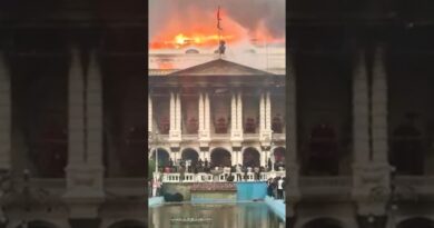 Nepal Government Buildings on Fire as Prime Minister Resigns