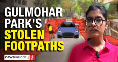 Public walkways turn into private parking lots in Gulmohar Park