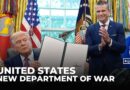 Rebranding US defense department: Trump signs order changing title to department of war