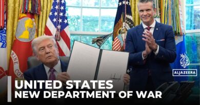 Rebranding US defense department: Trump signs order changing title to department of war