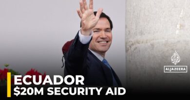 Rubio in Ecuador: Washington pledges $20m in security aid