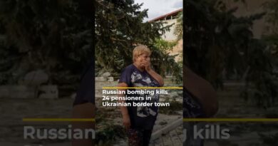 Russian bombing kills at least 24 pensioners in Ukrainian border town | AJ #shorts