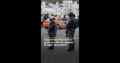 Suspected Palestinian gunmen kill six people in East Jerusalem | AJ #shorts