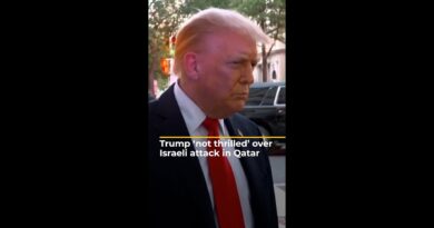 Trump ‘not thrilled’ over Israeli attack in Qatar