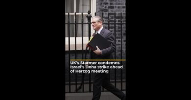UK’s Starmer condemns Israel’s Doha strike ahead of Herzog meeting | AJ #shorts