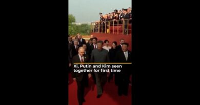 Xi, Putin and Kim seen together for first time at China parade | AJ #shorts