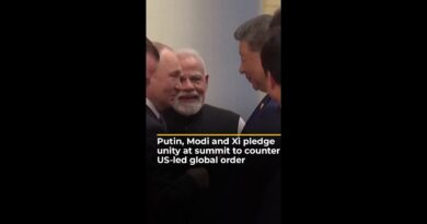 Xi, Putin and Modi pledge unity at summit to counter US-led global order | AJ #shorts
