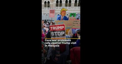 Anti-Trump rally held in Malaysia over Gaza war | AJ#shorts