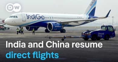 India and China resume direct flights as ties improve | DW News