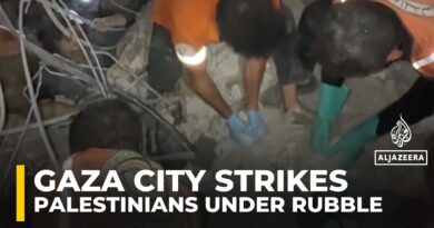 Israeli air strike hits residential area in Gaza City, killing and trapping civilians under rubble