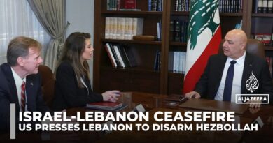 Lebanon’s Aoun calls for end to Israeli attacks in meeting with US envoy