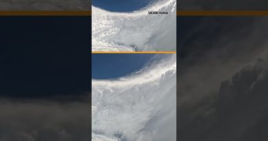 Plane flies through world’s strongest storm, Hurricane Melissa | AJ #shorts