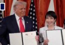 Trump meets new Japanese PM, signs new trade deals