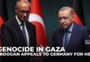 Turkiye’s Erdogan urges Germany to help end Israel’s ‘genocide’ in Gaza