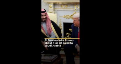 Al Jazeera asks Donald Trump about F-35 jet sales to Saudi Arabia | AJ#shorts