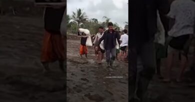 Ash covers villages in Indonesia after eruption of Semeru volcano | AJ #shorts