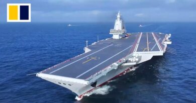 China’s most advanced aircraft carrier, the Fujian, enters service