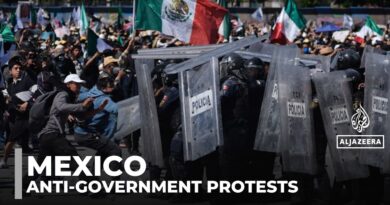 Clashes in Mexico City amid Gen-Z styled protests over crime and corruption