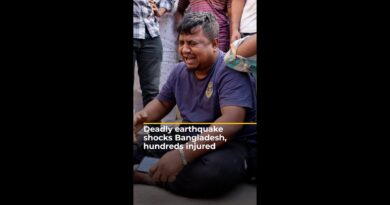 Deadly earthquake shocks Bangladesh, hundreds injured | AJ #shorts